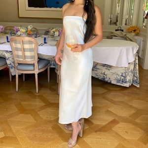 Sachin & Babi Strapless White Dress (Bridal Shower)